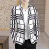 Blazers Mens Spring and Autumn Style Suit Casual Fashion Top Youth Handsome Hong Kong Style Mens Clothing267R