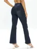 Women's Jeans 2023 Autumn And Winter Boot Cut Fashion Slim Fit Stretch Denim Flare Pants Casual Ladies Trousers S-2XL