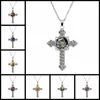 Pendentif Colliers Croix Collier Horrible Citrouille Motif Sorcière Magique Surprise Réglable Fermoir Mousqueton Attache Verre Dôme Cadeau