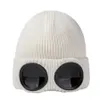 Mode Nouveau Designer Deux Lentilles Lunettes Lunettes Bonnets Hommes Chapeaux Tricotés Casquettes De Crâne En Plein Air Femmes Uniesex Hiver Bonnet Bonnet 7 Couleur H-25