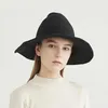 Halloween Witch Hat Män kvinnor Wool Sticking Pointy Big Brim Fisherman Personality Holiday Festive Party Gift 230920
