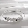 bangle sier chute woman heart for lady braceletsウェディングパーティージュエリーホリデーギフトデザイナーチャームドロップデリバリーユダヤ人dhgarden otzfb