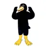 Costume de mascotte d'oiseau noir d'halloween, robe de soirée, Costumes fantaisie de fête de carnaval de noël, tenue pour adultes