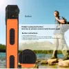 Solar Power Bank Outdoor Travel Mountaineering Waterproof Flashlight Powerbank for Phone External Battery Pack Portable Charger