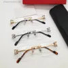 Nouveau design de mode petites lunettes optiques carrées 0344O monture en métal facile à porter hommes et femmes lunettes simple style populaire lentilles claires lunettes