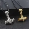 Pendentif Colliers Midy Ancient Norse Vikings Charms Supernatural Moon Pentagram Collier Femmes Bijoux Corde Chain1273w