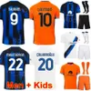 Club Team Inter Soccer Milan 10 Lautaro Martinez Jerseys 20 Hakan Calhanoglu 2 Denzel Dumfries 9 Marcus Thuram 1 Yann Sommer Camisa de Futebol Kits 2023 2024 Kids Man