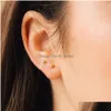 Stud M Ball Small Stud Earring For Women Simple Stainless Steel Earrings Set Fashion Jewelry Drop Delivery Jewelry Earrings Dhgarden Oteiv