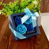 Dekorativa blommor Vinterblomma Luxury Bouquet Roses Carnations Gift Box Wedding Home Arrangements Boxar