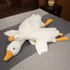 Animali di peluche ripieni di grandi dimensioni Fluffy Duck giocattoli di peluche Cuscino per dormire Animali carini farciti Cigno Oca Bambole di peluche Tappetino per bambini Ragazze Regalo di compleannoL231027