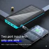 30000mAh Solar Power Bank 3 Uscita USB Caricatore wireless Powerbank Caricatore portatile esterno Batteria esterna per iPhone Xiaomi 9