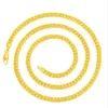 Мужское колье-цепочка с узором "елочка" из штампованного золота 14 кгп, Италия, 6 мм, 60 см327k