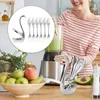 Serisuppsättningar gaffel Swan Bashållare efterrätt i rostfritt plattvaror Cake Steel Serving Spoons