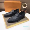 2023-Männer Kleid Schuhe Mode Bräutigam Hochzeit Echtes Leder Marke Designer Oxfords 2023 Männer Formale Business Wohnungen Größe 38-45