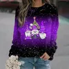 Kadın Hoodies Ladies Christmas Three Santa Kişiselleştirilmiş Tasarım Baskılı Uzun Kapşonlu Zip Sweatshirt Ceketler Büyük Boys Polar Hoodie Ceket