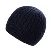 Ball Caps Men's And Women's Autumn Winter Knitted Yarn Melon Cap Warm Fleece Flanged Hat Gloves