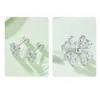 Glory Pace Vvs Four Leaf Clover Prezzo S925 Argento Moissanite Stud con diamanti all'ingrosso