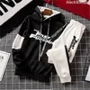 Men's Tracksuits Fashion Men Sport Suits Casual Hoodies And Pants Tracksuit Teenager Boys Hooded Jackets Hip Hop Skateboard Jogging 2 Pcs