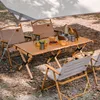 Obozowe meble naturehike jajka stół solidne składane stoliki drewna kempingowe trójkątna konstrukcja