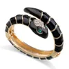 Bangle Haha Toto Girl's Animal Cute Snake Bangle for Party Prom Gold مطلي مع أحجار الكفاة من سوار الكفة المملح 231027