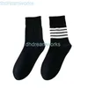 Chaussettes pour hommes Asymétrique Style étranger Ab Sports Barres horizontales mi-longues pour enfants Ins Tendance Pile College Couplen3yh 0wu1