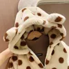 Jackets Winter Girls Warm Thick Fur Hooded Leopard Print Kids Cute Parkas Girl Outdoor Coats Baby Zipper Overcoat 2-8Years