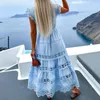 Casual Dresses Elegant Lady Maxi Dress Sleeveless Up Half Single-breasted Tight Waist Pleated Party