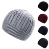 Ball Caps Men's And Women's Autumn Winter Knitted Yarn Melon Cap Warm Fleece Flanged Hat Gloves