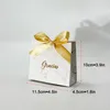 Present Wrap White Gracias Candy Present Bag Wedding Favors Gift Boxar Candy Packaging Box Birthday Christmas Dusch Party Decor 231026