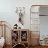 Haken 1 Stuks 40X20 Cm Rotan Muur Kinderkleding Organizer Rack 2 Stuks 31X18 Cm Kleerhanger