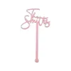 Outros suprimentos para festas de eventos 12/50 / 100pcs Agitadores de nome de bebida personalizados Swizzle Sticks Cocktail Party Bar Stir Sticks Wedding Drink Sticks Party Shower 231026