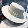 Wide Brim Hats Bucket Fedora hat pearl accessories China red felt mens jazz brim 6cm church ladies 231027