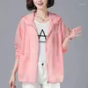Women's Trench Coats Loose Summer Thin Coat Sun Protection Clothing 2023 Fashion Chic Hooded Big Pocket Wild Jacket Female Outerwear