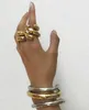 Charme Pulseiras Uworld Declaração Contemporânea Anel Assimetria Contornos Sensuais Bangle ou Cuff Forma e Forma Conjunto À Prova D 'Água Jóias Mulheres 231027