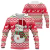 Men's Hoodies Christmas Reindeer Santa 3D Print Man Women Oversized Streetwear Y2k Hoodie Pullovers Hooded Sweatshirts Kids Clothing