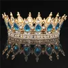 Stirnbänder Kristall Vintage Royal Queen König Diademe und Kronen Männer Frauen Festzug Abschlussball Diadem Haarschmuck Hochzeit Schmuck Accessoires 231025