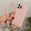 Fashion Phone Case for IPhone 15 14 13 Pro Max Xr 12 Print Cover Women Chain Card Case Slanting Mobile Shell classic Protection Case Coverage G2310313PE-3