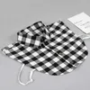 Bow Ties Plaid Fake Collar Shirt Women And Men Size 38 to 44 Dachable Collar Half Shirt Women Men False Collar Tie White Lapel Faux Col 231027