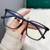 Sunglasses Trend Blue Light Blocking Myopia Prescription Glasses Vintage Retro Square Frame Minus Diopter Eyeglasses 0 To -4.0