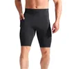 Short de course taille haute pour hommes, Fitness, cyclisme, poche zippée, Leggings de sport, pantalon élastique respirant