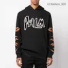 Palms Angels Designer Fashion Clothing Luxury Men's Sweatshirts Autumn and Winter New Palms Angel Flame Embroidery Letters Hooded Sweater Fashion 4YM2