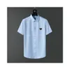 Erkek Tasarımcılar Erkek Gömlek Kalite Tasarımcı İş Tees Klasik İpek Bowling Gömlek Düz Renk Mektubu Bahar Sonbahar Bluz Kadın Yaz Kısa Kollu