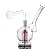 60 Stück Glas-Ölbrenner-Bong, Wasserpfeifen, Vogelkäfig-Arm, Baum-Perc, große Blase, dicke Rauchwasserpfeife, 14,4 mm, Recycler-Aschefänger-Bong mit männlichem Glas-Ölbrennerrohr