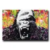 Paintings Canvas Painting Watercolor Art Wall Prints Animal Orangutan Monkey Poster Abstract Pictures For Living Room Decor Drop Del Dhlox
