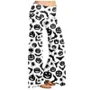 Women's Pants Fashion Halloween Printed Pattern Loose Mop Casual Drawstring Wide Leg Vestido De Mujer 2023