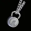 Kettlebell Kettingen Dames Heren Roestvrij Staal Paar Fitness Sieraden voor Hals Mode Kerst Valentijnsdag Geschenken voor Vriendin Groothandel