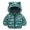 Jassen Winter Baby Kids Lichte Jas Voor Meisjes Capuchon Kinderen Bovenkleding Winddichte Jas voor Warme Unisex Jongens Dikke 231027