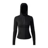 Active Shirts Lu Logo Define Hoodie Jacket Full Zipper With Women Long Sleeve Yoga Fitness Crop Top Gym Clothes Workout Spo