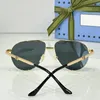 مصمم البيع الساخن نظارة شمسية للرجال رجال رجعين للنساء منصات التجميل تصميمات أزياء نظارة شمسية مع عدسات واقية UV400 تأتي الإطار الذهبي