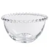 Dinnerware Sets Pearl Rim Plate Clear Cake Containers Fruits Bowl Appetizer Plates Vegetable Salad Glass Transparent Serving Tableware